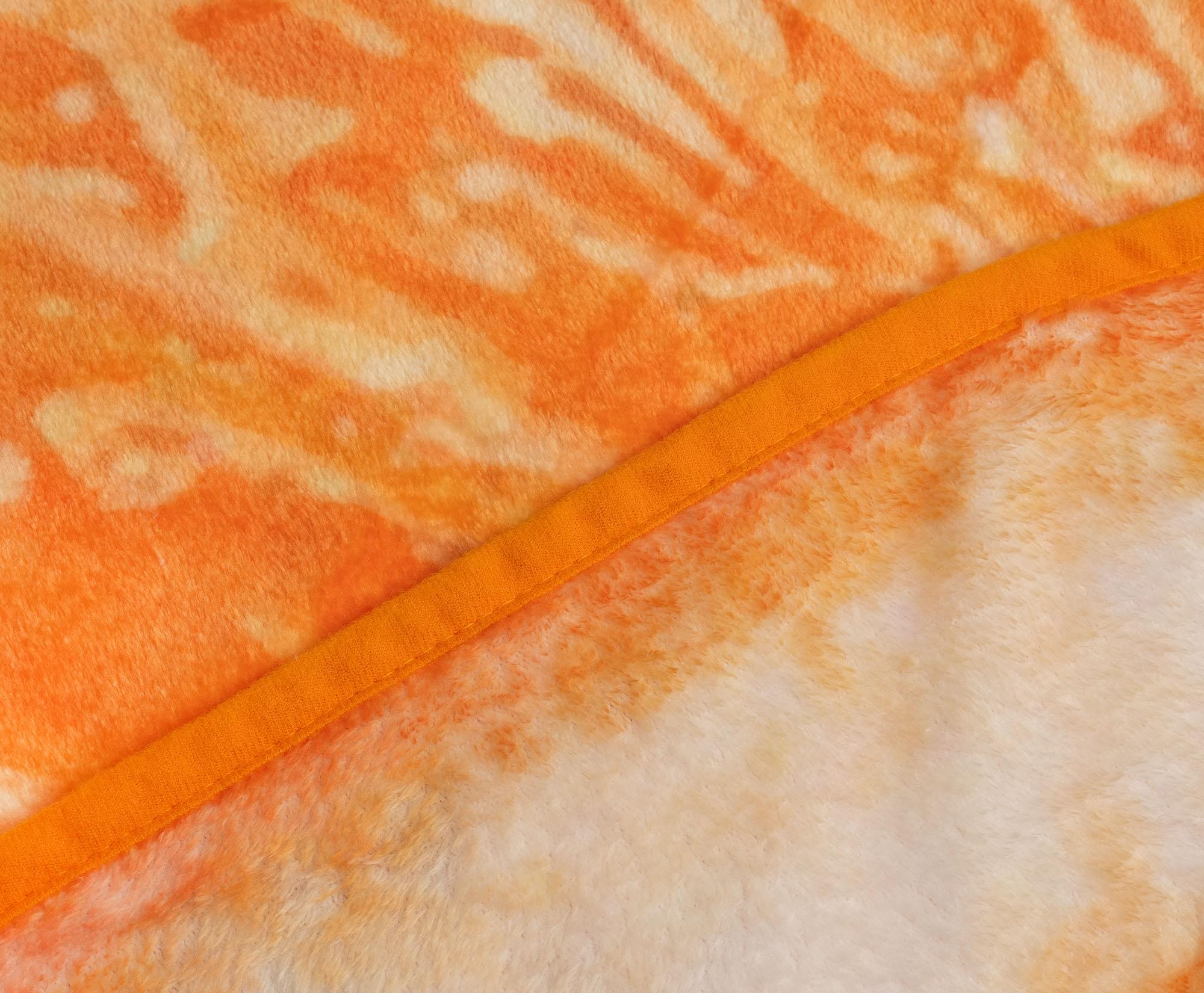 Orange Slice Round Fleece Throw Blanket | 60 Inches