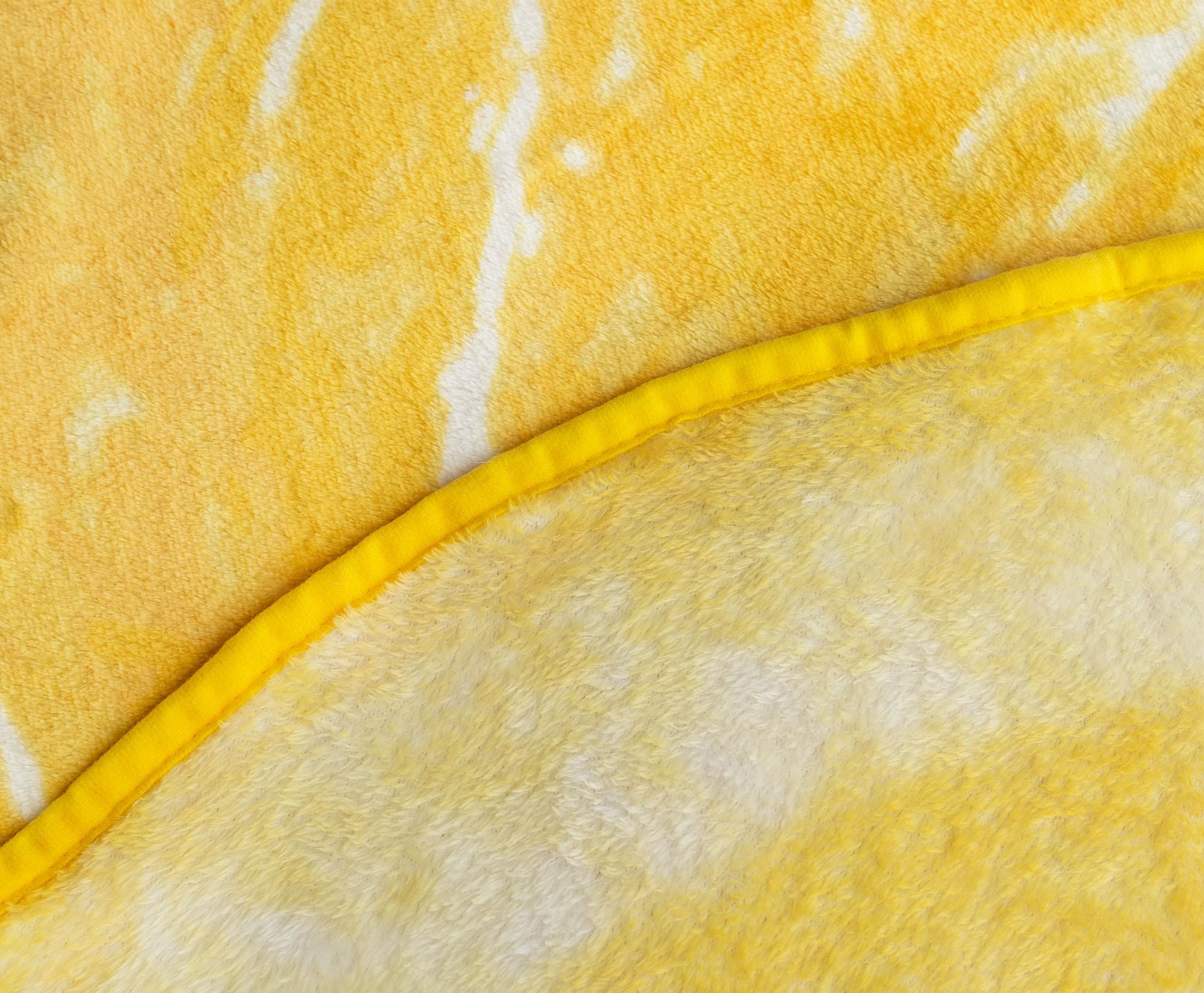 Lemon Slice Round Fleece Throw Blanket | 60 Inches
