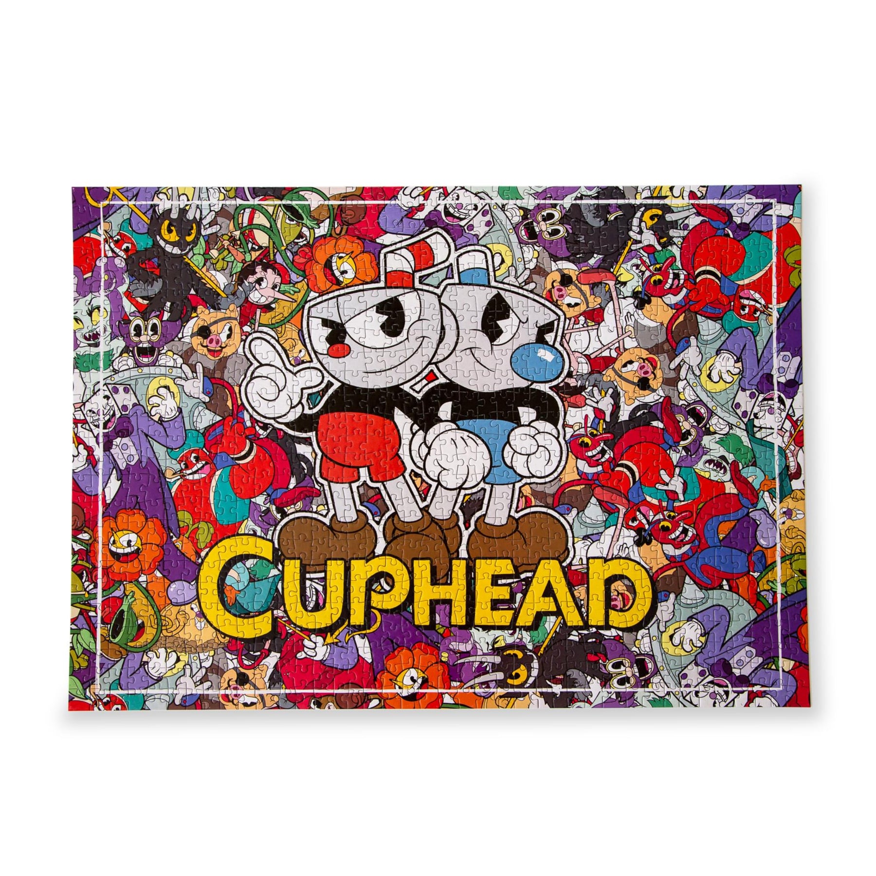 Cuphead and Mugman Collage 1000-Piece Jigsaw Puzzle | Toynk Exclusive