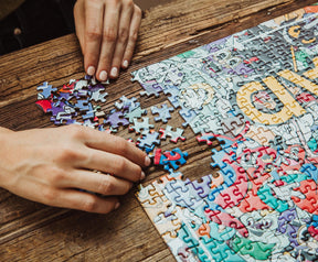 Cuphead and Mugman Collage 1000-Piece Jigsaw Puzzle | Toynk Exclusive