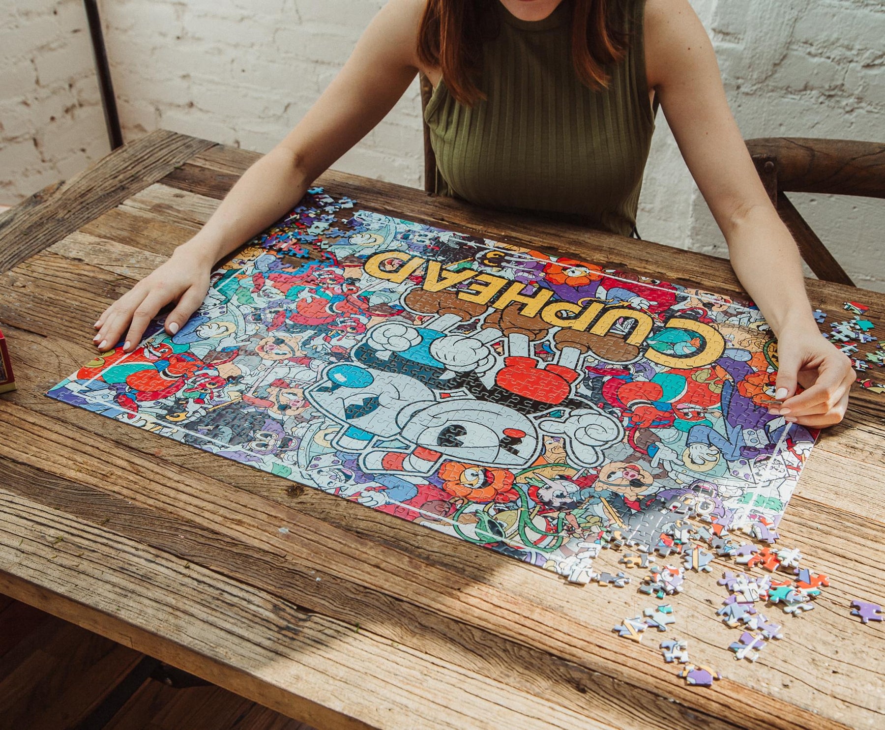 Cuphead and Mugman Collage 1000-Piece Jigsaw Puzzle | Toynk Exclusive