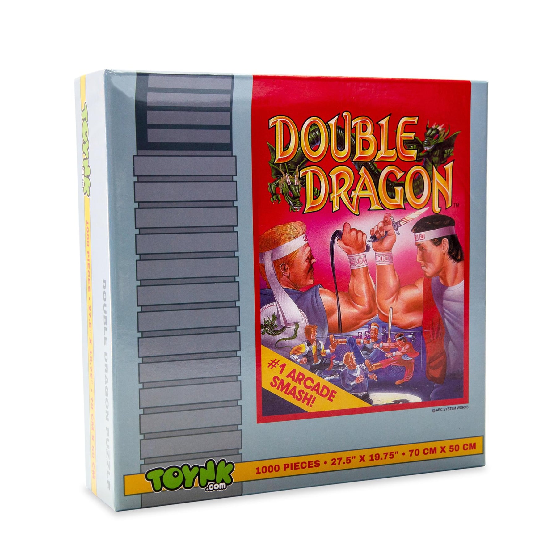 Double Dragon NES Cartridge 1000-Piece Jigsaw Puzzle | Toynk Exclusive