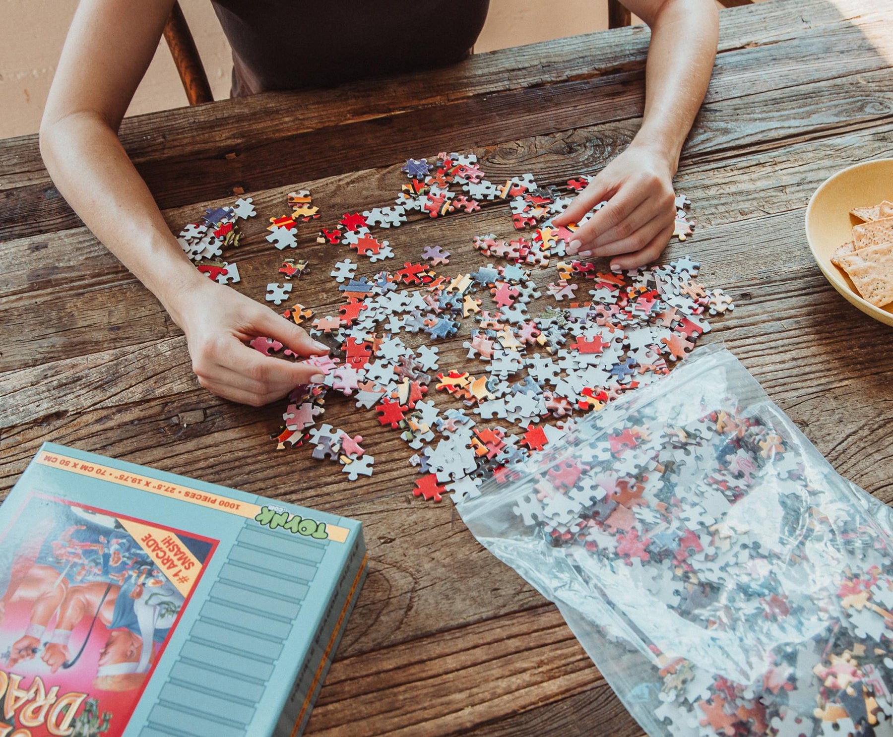 Double Dragon NES Cartridge 1000-Piece Jigsaw Puzzle | Toynk Exclusive