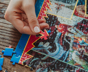 Killer Klowns From Outer Space Kollage A 1000-Piece Jigsaw Puzzle For Adults | 28 x 20 Inches