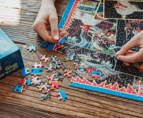 Killer Klowns From Outer Space Kollage A 1000-Piece Jigsaw Puzzle For Adults | 28 x 20 Inches