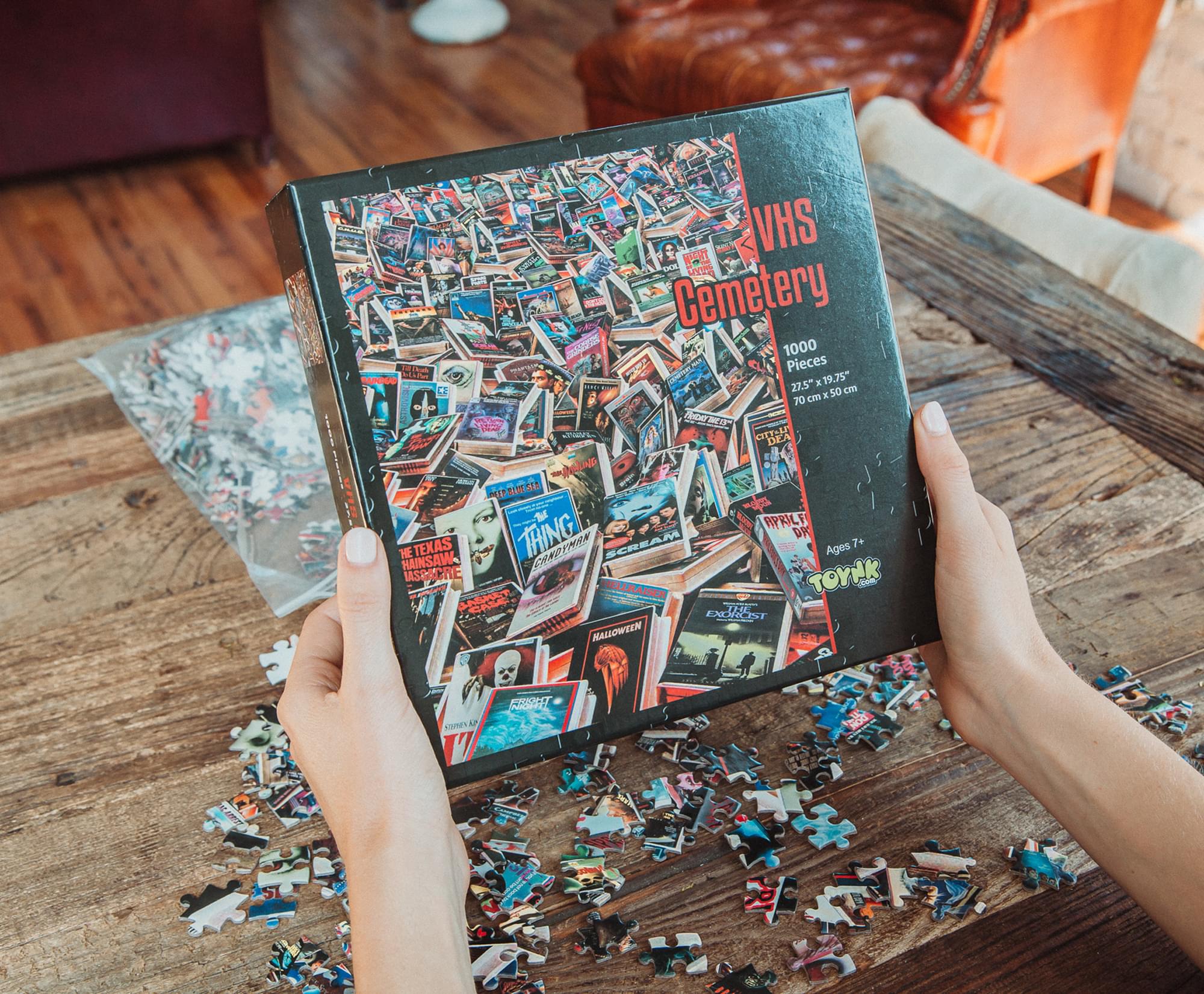 Horror VHS Cemetery 1000-Piece Jigsaw Puzzle | Toynk Exclusive