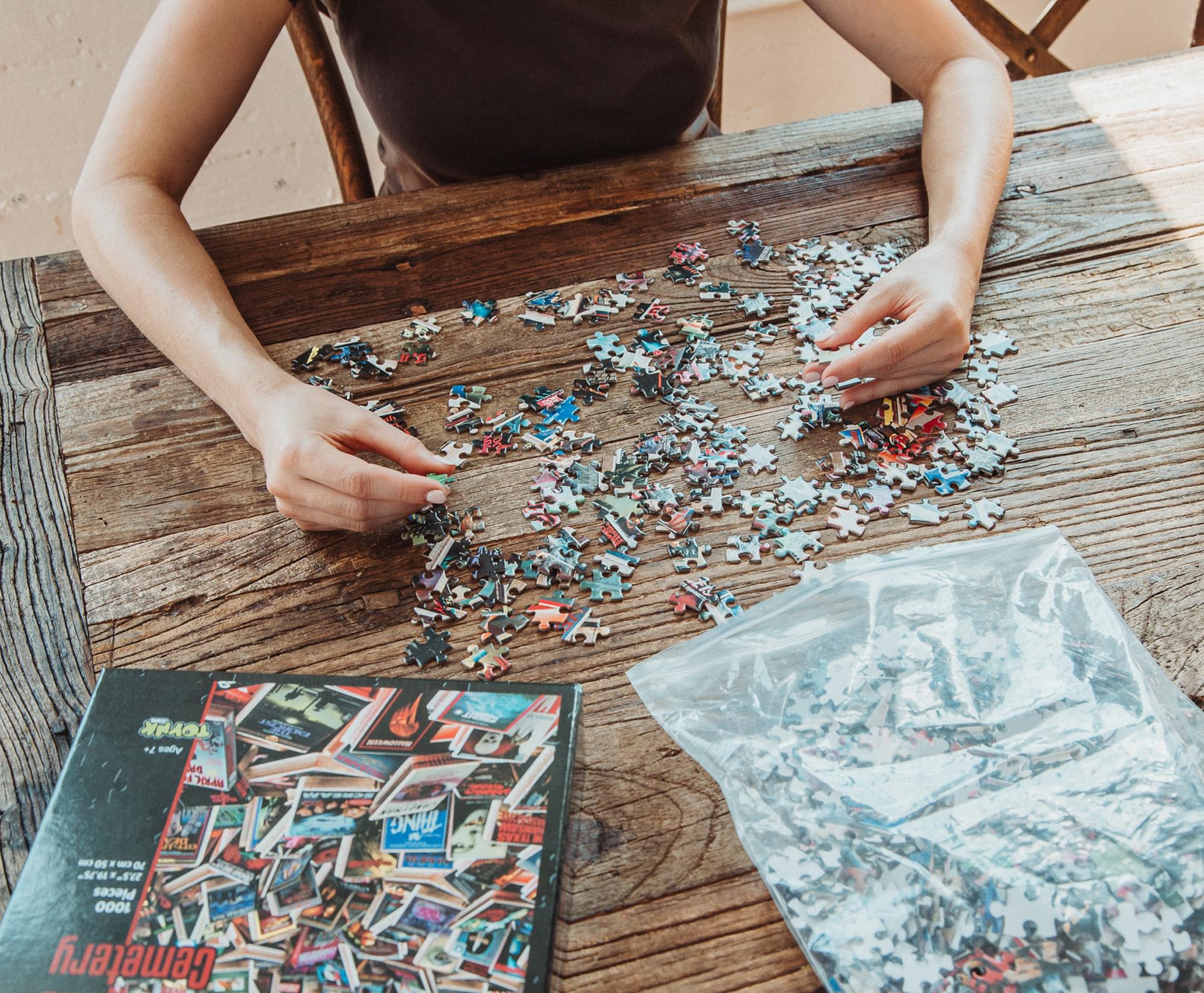 Horror VHS Cemetery 1000-Piece Jigsaw Puzzle | Toynk Exclusive