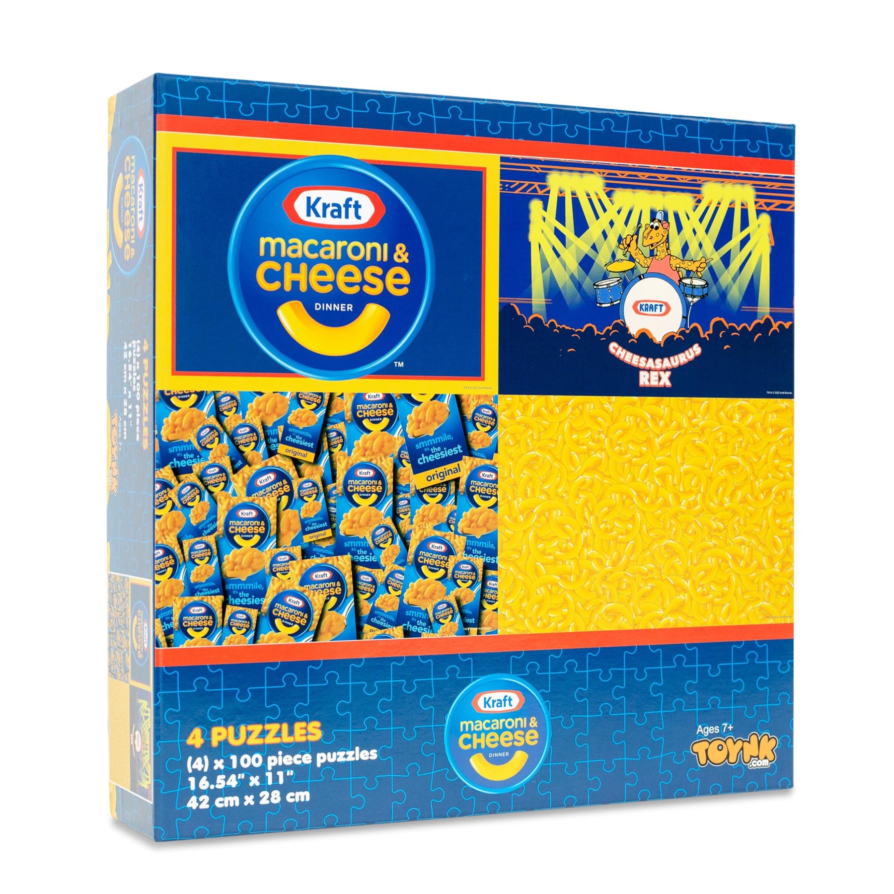 Kraft Macaroni and Cheese 100-Piece Jigsaw Puzzle 4-Pack | Toynk Exclusive