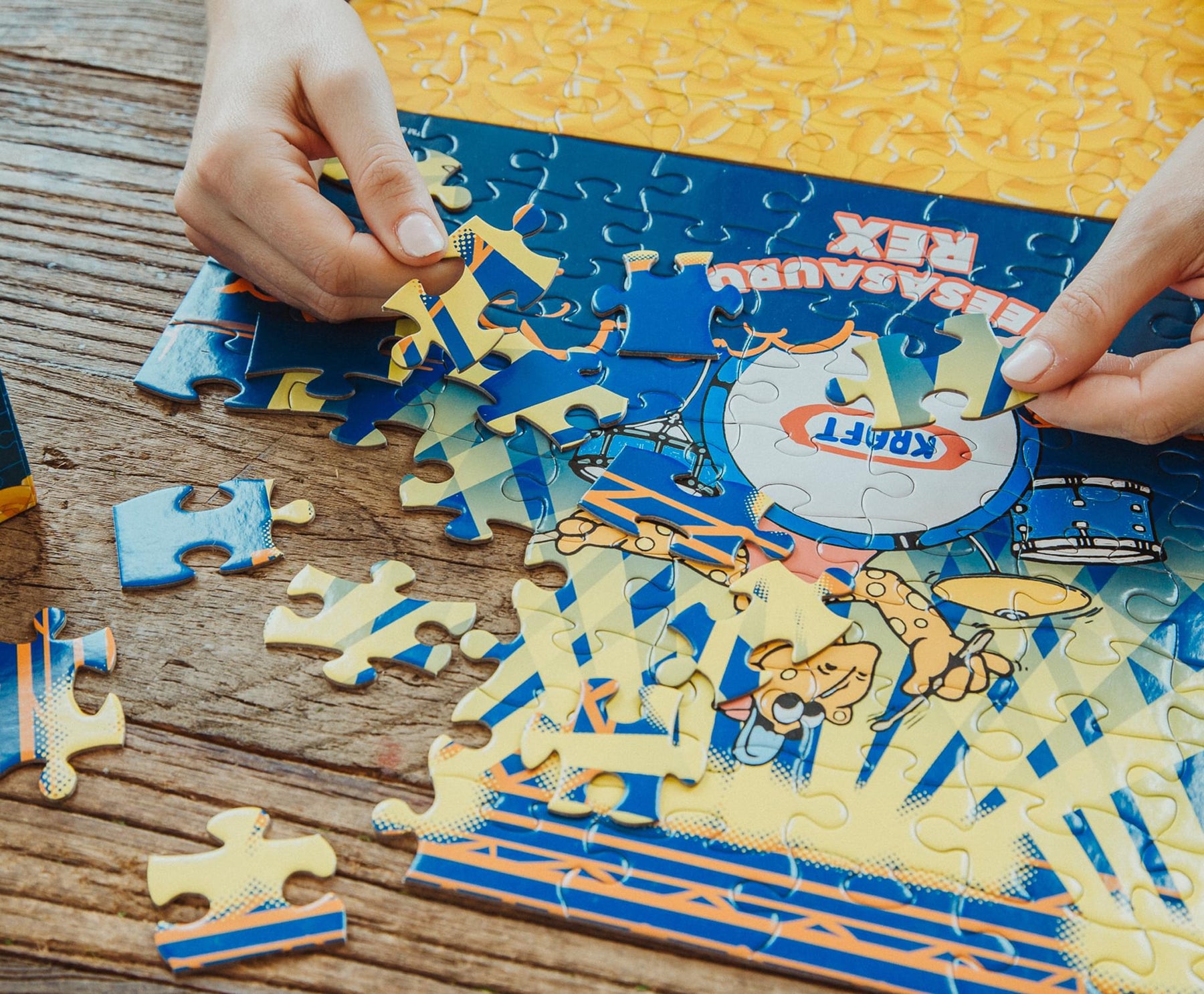 Kraft Macaroni and Cheese 100-Piece Jigsaw Puzzle 4-Pack | Toynk Exclusive