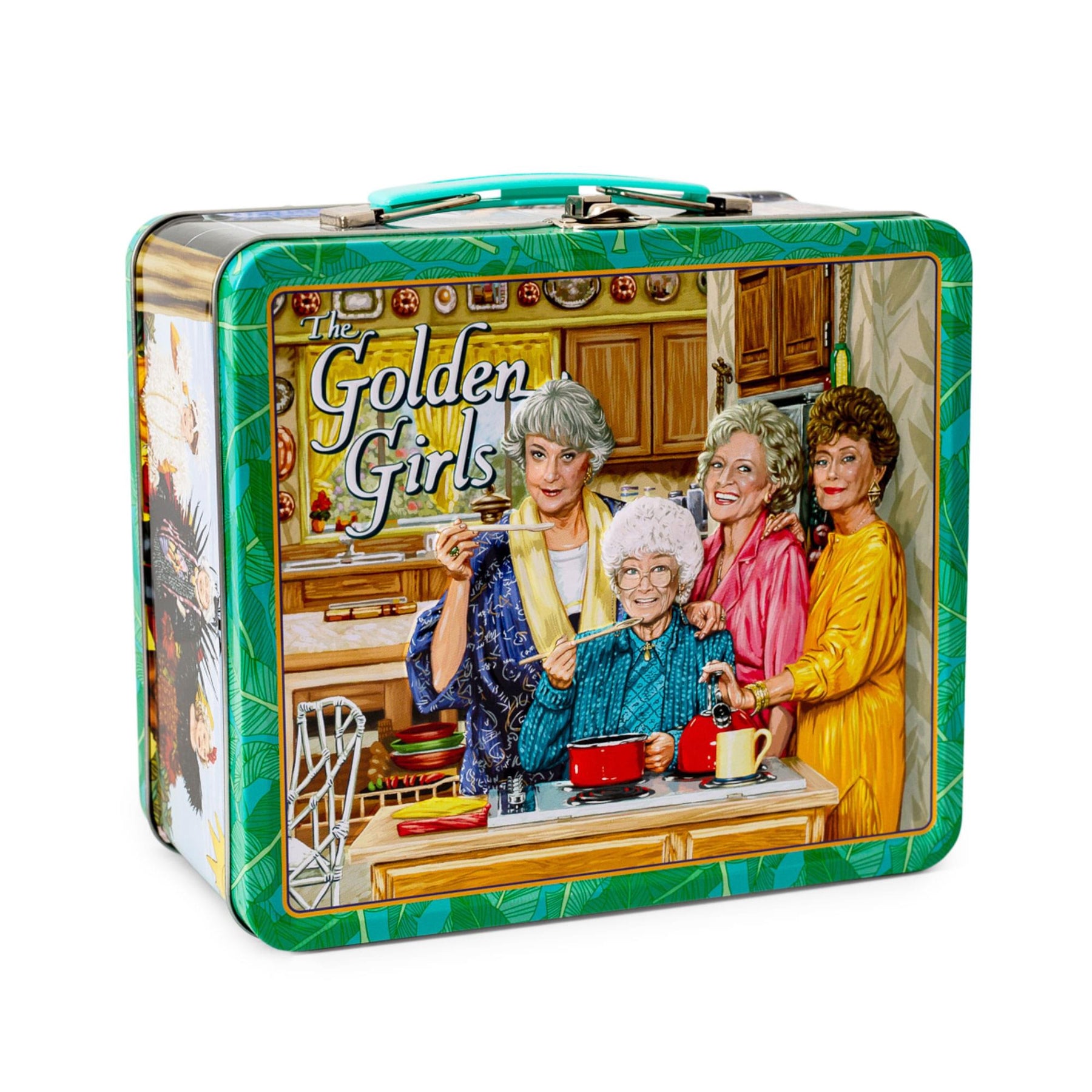 The Golden Girls Cast Retro Metal Tin Lunch Box Tote | Toynk Exclusive