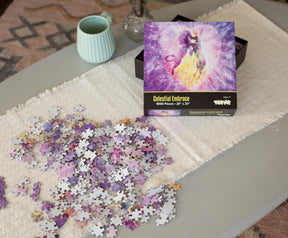 Celestial Embrace Lion Puzzle For Adults And Kids | 1000 Piece Jigsaw Puzzle