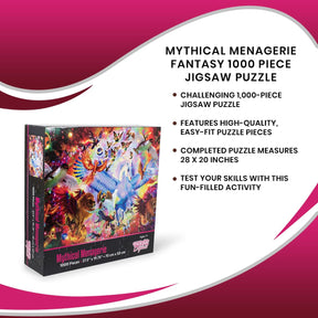 Mythical Menagerie Fantasy 1000 Piece Jigsaw Puzzle