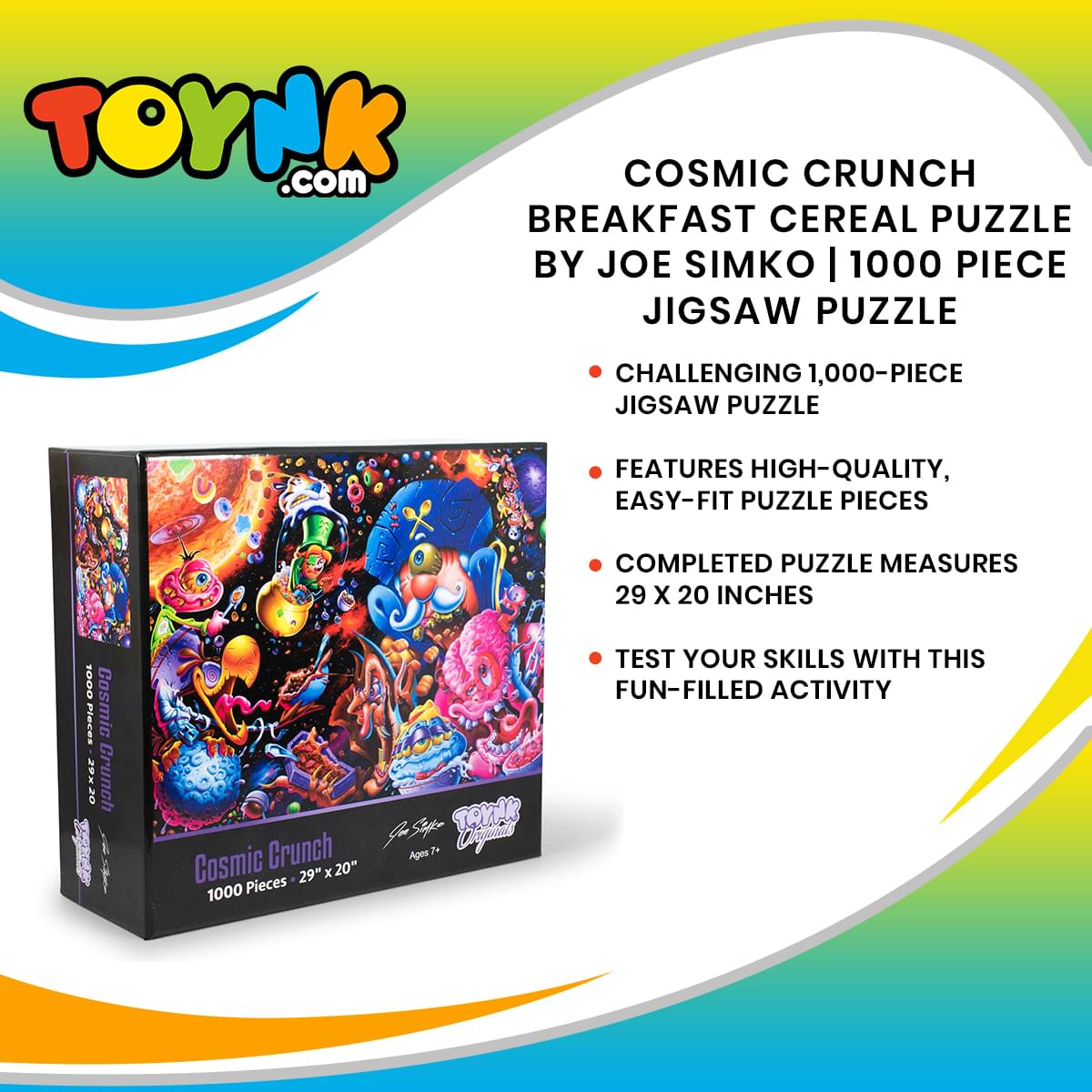 Cosmic Crunch Breakfast Cereal Puzzle By Joe Simko | 1000 Piece Jigsaw Puzzle