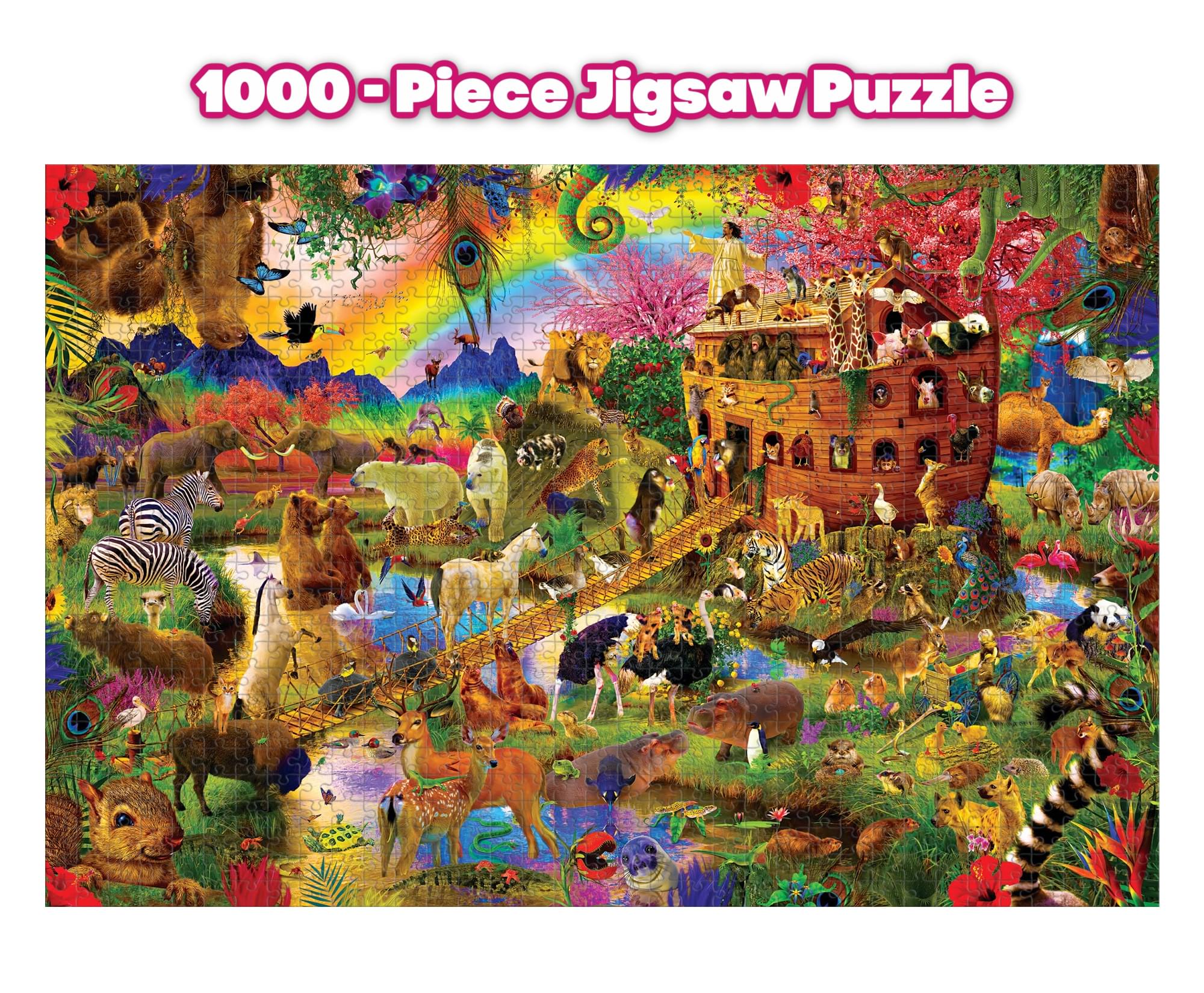 Noah's Ark 1000 Piece Under The Sea NEW IN BOX Jigsaw Puzzle Ocean Animals Noah's Ark 1000 Piece Under The Sea NEW IN BOX Jigsaw Puzzle Ocean Animals