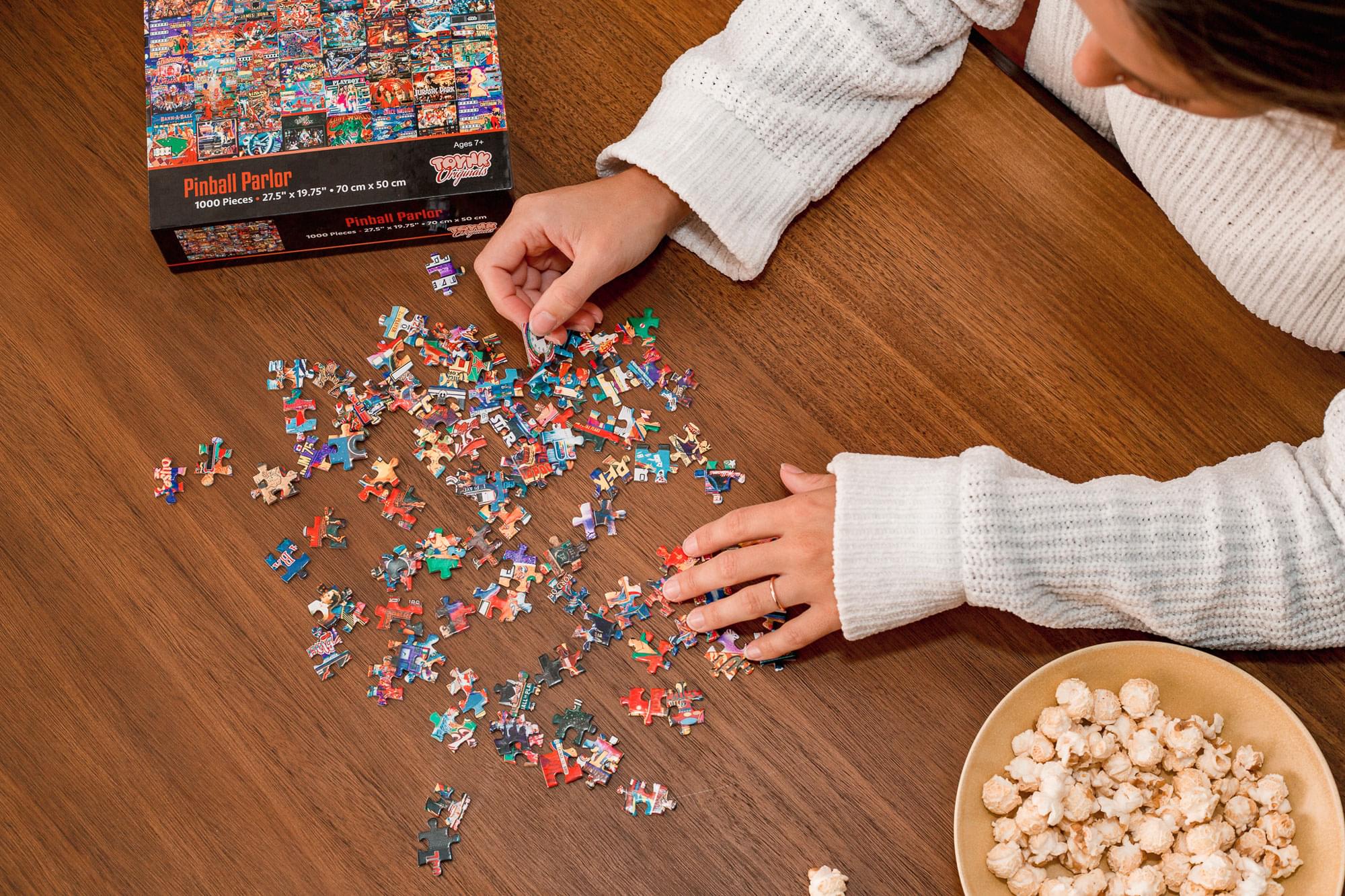 Pinball Parlor Retro Arcade Puzzle | 1000 Piece Jigsaw Puzzle