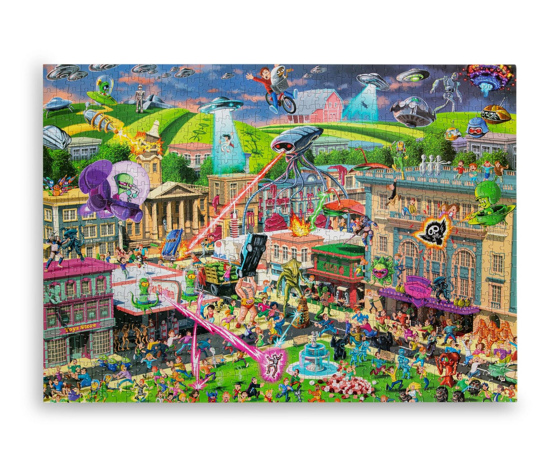 Alien Attack Sci-Fi Classics 1000-Piece Jigsaw Puzzle