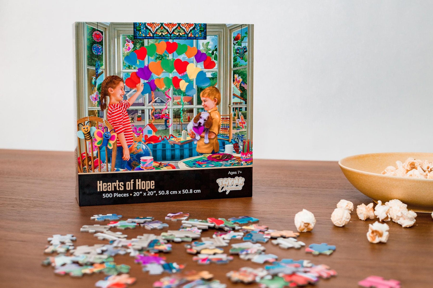 Hearts of Hope Family Craft Puzzle For Adults And Kids | 500 Piece Jigsaw Puzzle