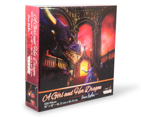 A Girl & Her Dragon Puzzle By Tara Lesher | 500 Piece Jigsaw Puzzle