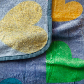 We Are In This Together Rainbow Window Hearts Throw Blanket | 45 x 60 Inches