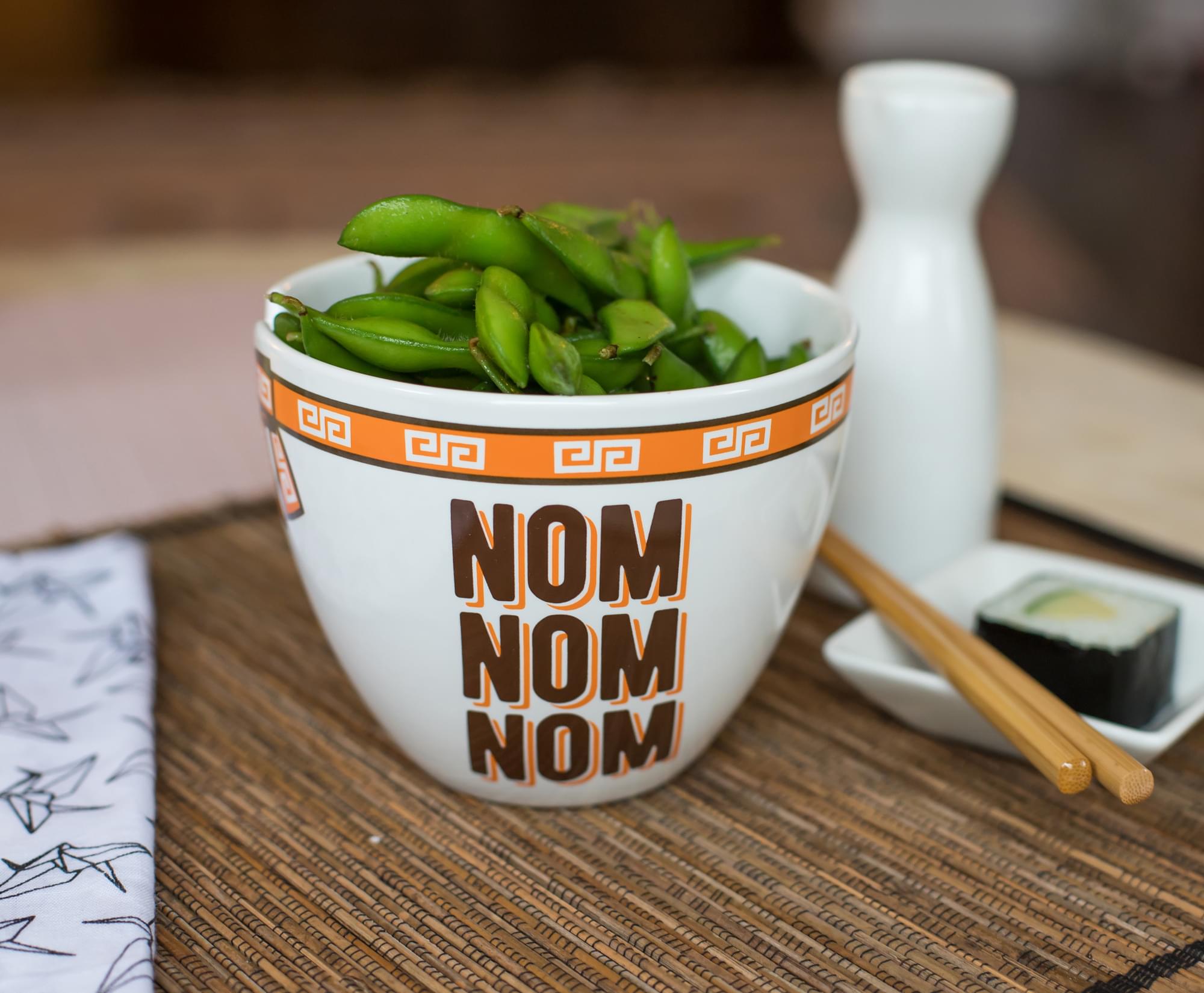 Hungry Buddha Japanese Dinnerware Set | 16-Ounce Ramen Bowl and Chopsticks