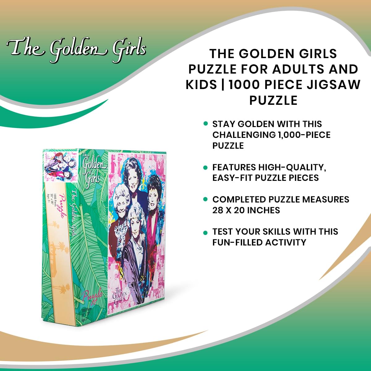 The Golden Girls Puzzle For Adults And Kids | 1000 Piece Jigsaw Puzzle