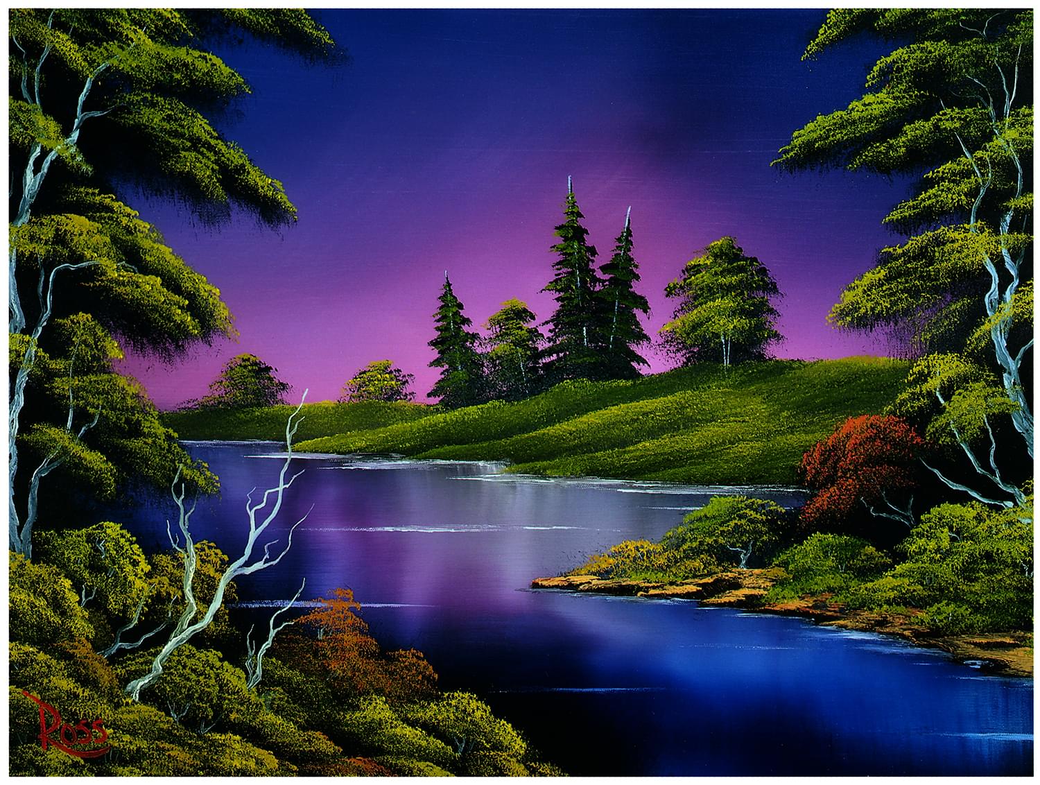 Bob Ross Blue River Nature Puzzle | 1000 Piece Jigsaw Puzzle