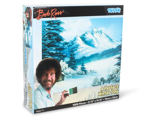 Bob Ross A Perfect Winter Day Nature Puzzle | 1000 Piece Jigsaw Puzzle