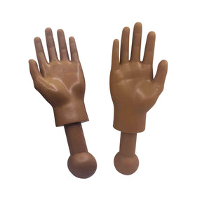 Tiny Hands 4.5-Inch Novelty Toys | Left and Right Hands, Deep Brown