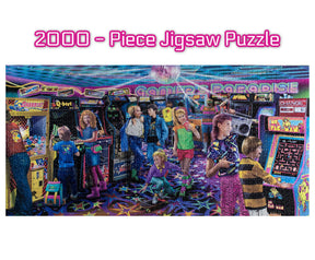 Gamers Paradise '80s Retro Arcade 2000 Piece Jigsaw Puzzle