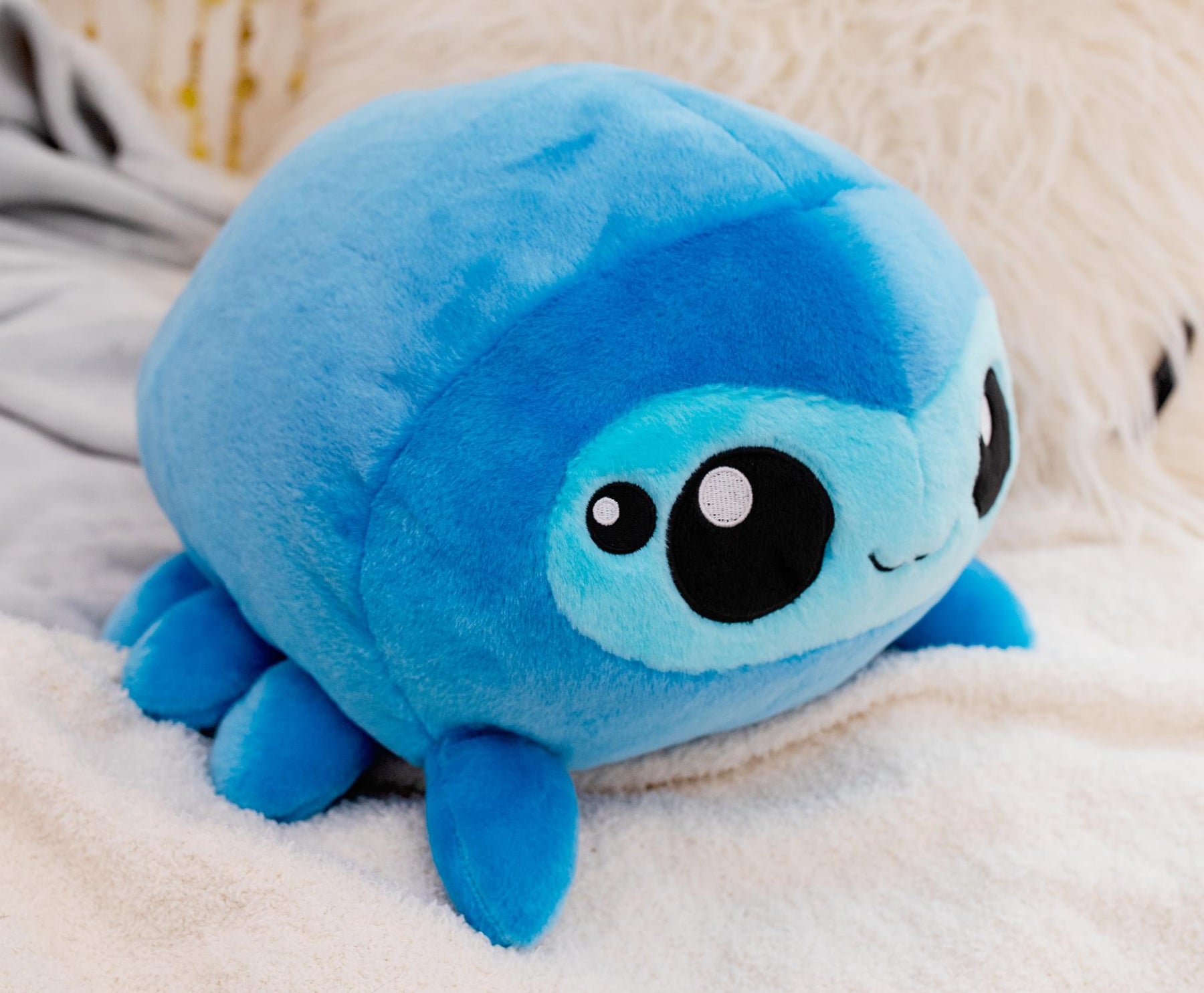 MochiOshis 12-Inch Character Plush Toy Animal Blue Spider | Wahiko Webboshi