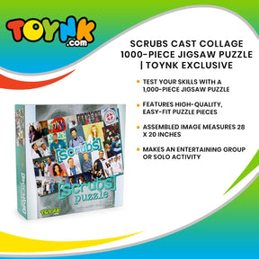 Scrubs Cast Collage 1000 Piece Jigsaw Puzzle