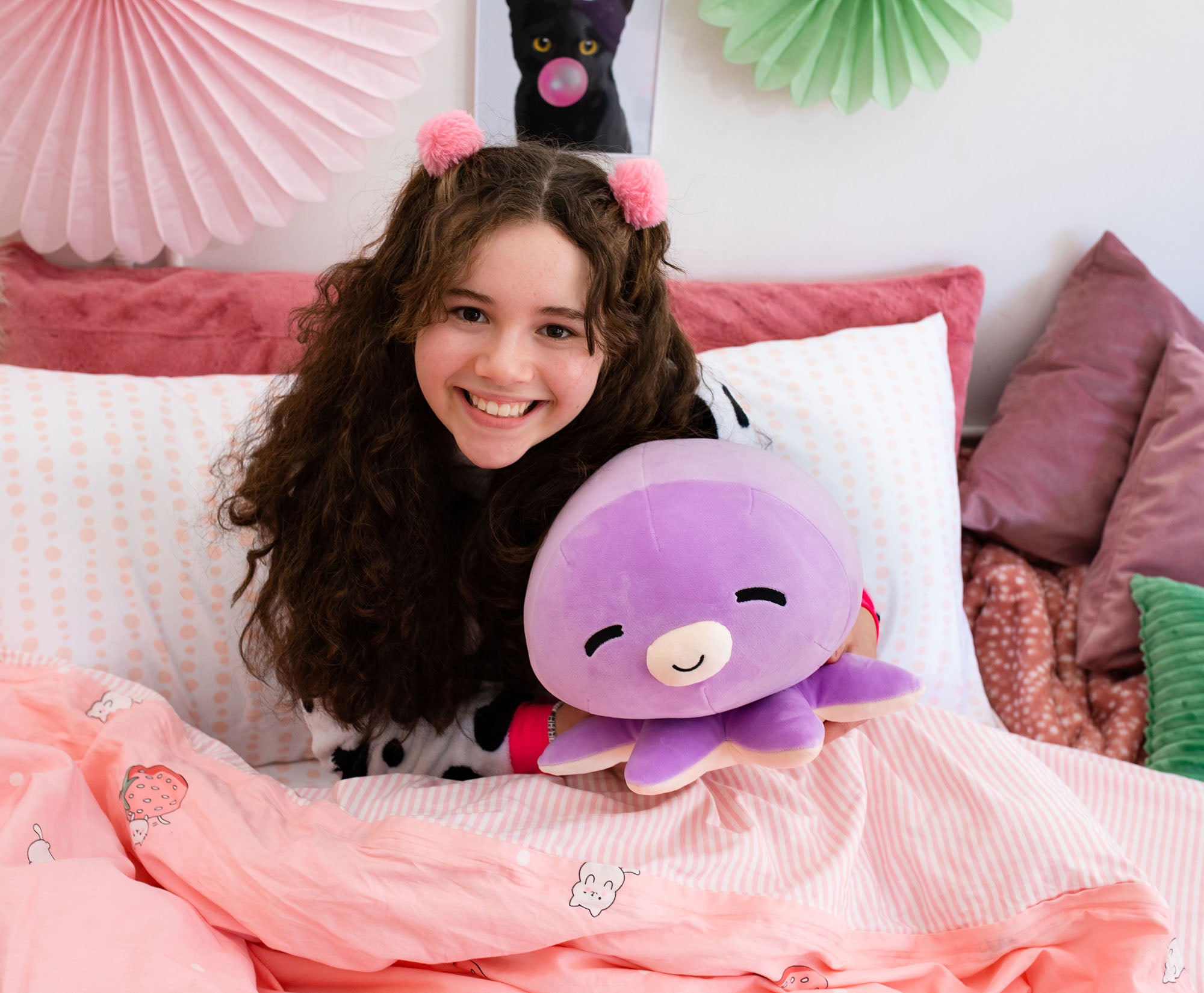MochiOshis 12-Inch Character Plush Toy Animal Purple Octopus | Ibuki Inkyoshi