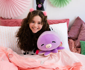 MochiOshis 12-Inch Character Plush Toy Animal Purple Octopus | Ibuki Inkyoshi