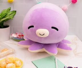 MochiOshis 12-Inch Character Plush Toy Animal Purple Octopus | Ibuki Inkyoshi