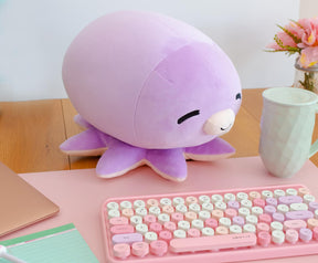 MochiOshis 12-Inch Character Plush Toy Animal Purple Octopus | Ibuki Inkyoshi