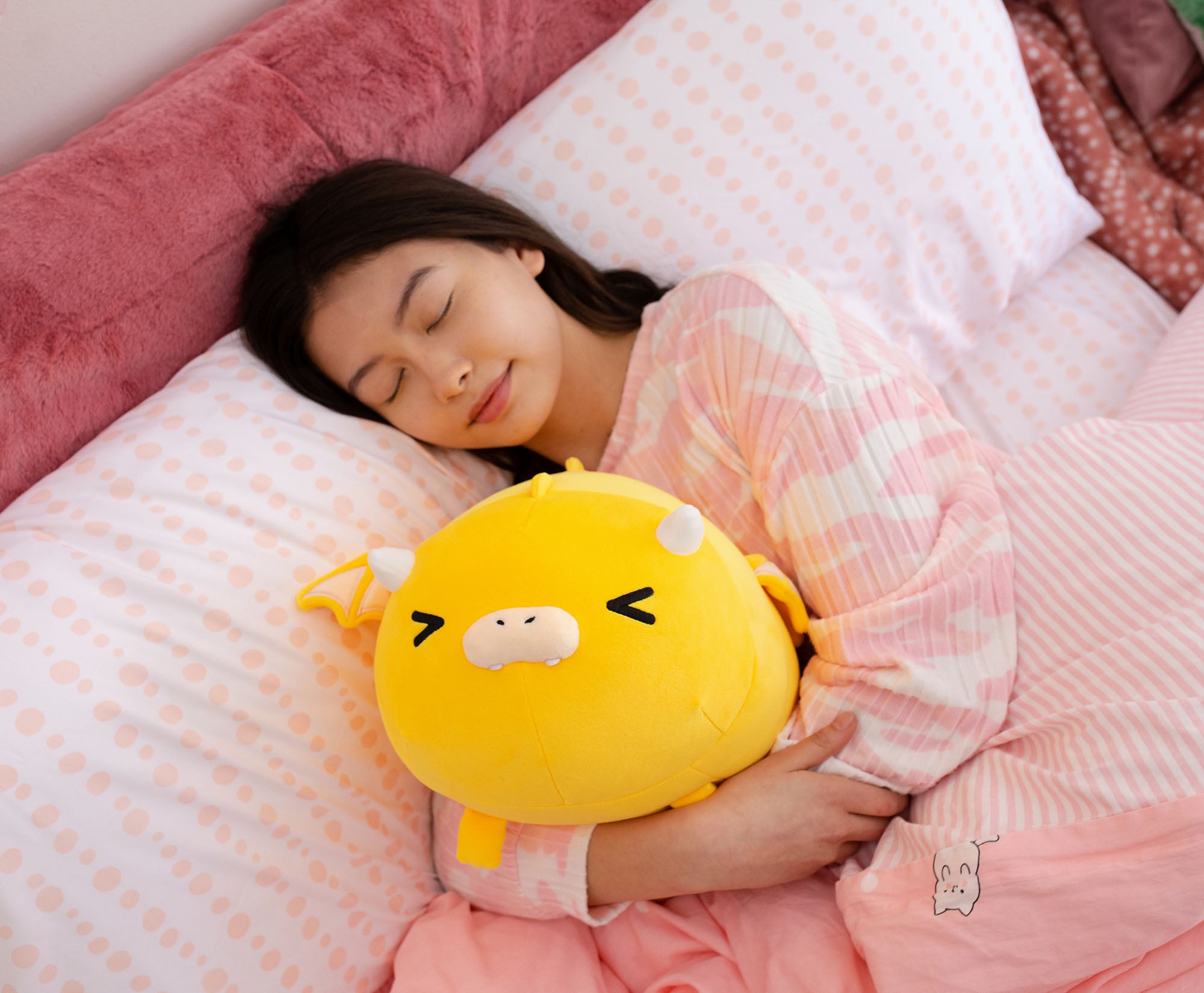 MochiOshis 12-Inch Character Plush Toy Animal Yellow Dragon | Fumiho Firoshi