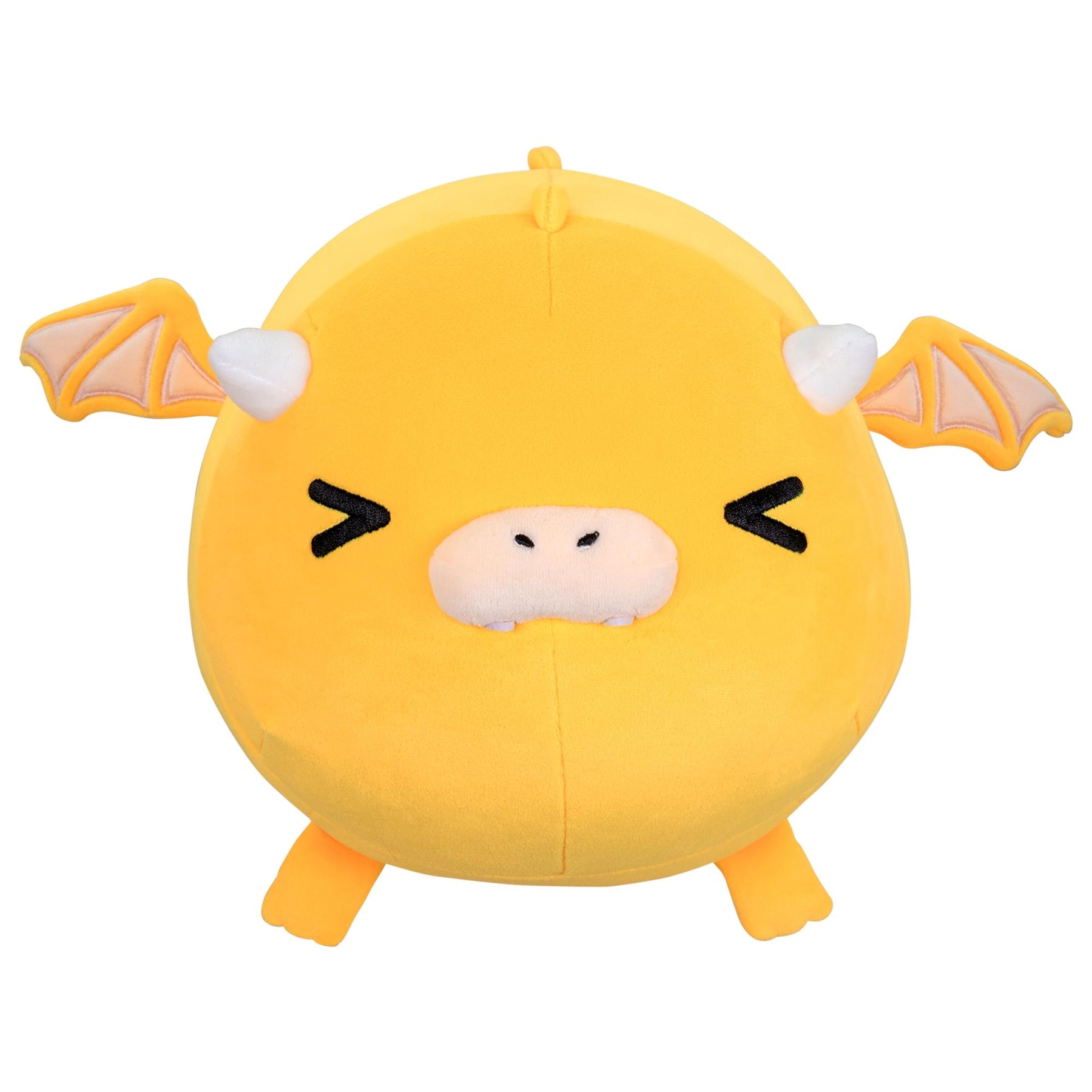 MochiOshis 12-Inch Character Plush Toy Animal Yellow Dragon | Fumiho Firoshi