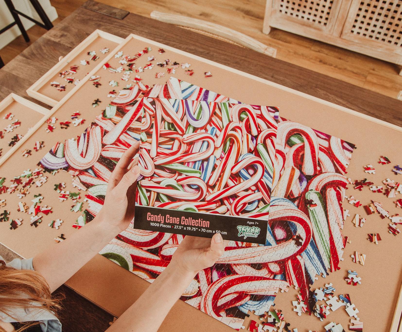 Candy Cane Collage 1000 Piece Jigsaw Puzzle