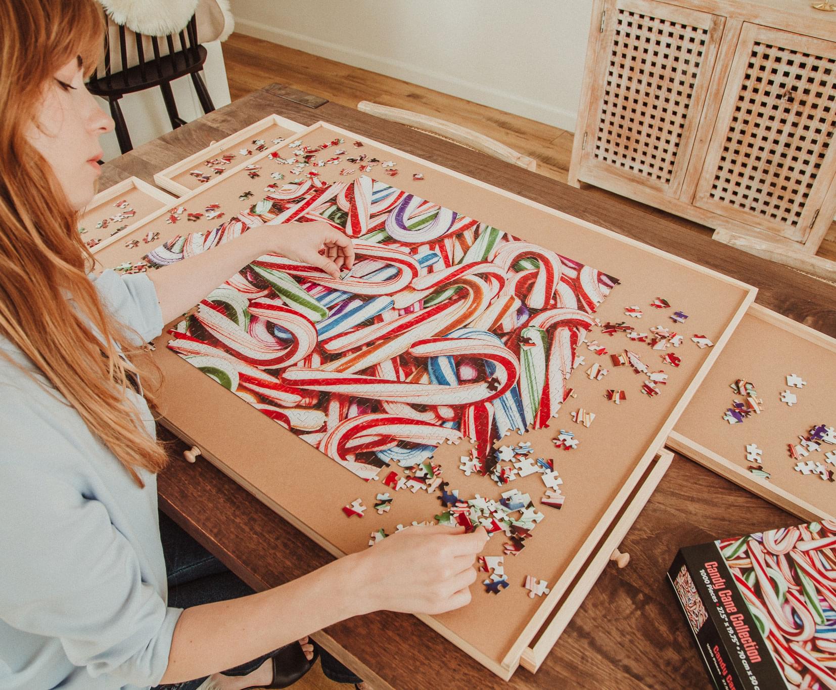 Candy Cane Collage 1000 Piece Jigsaw Puzzle