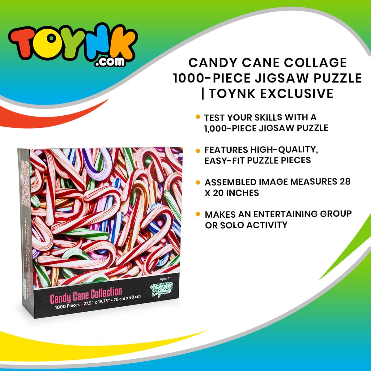 Candy Cane Collage 1000 Piece Jigsaw Puzzle