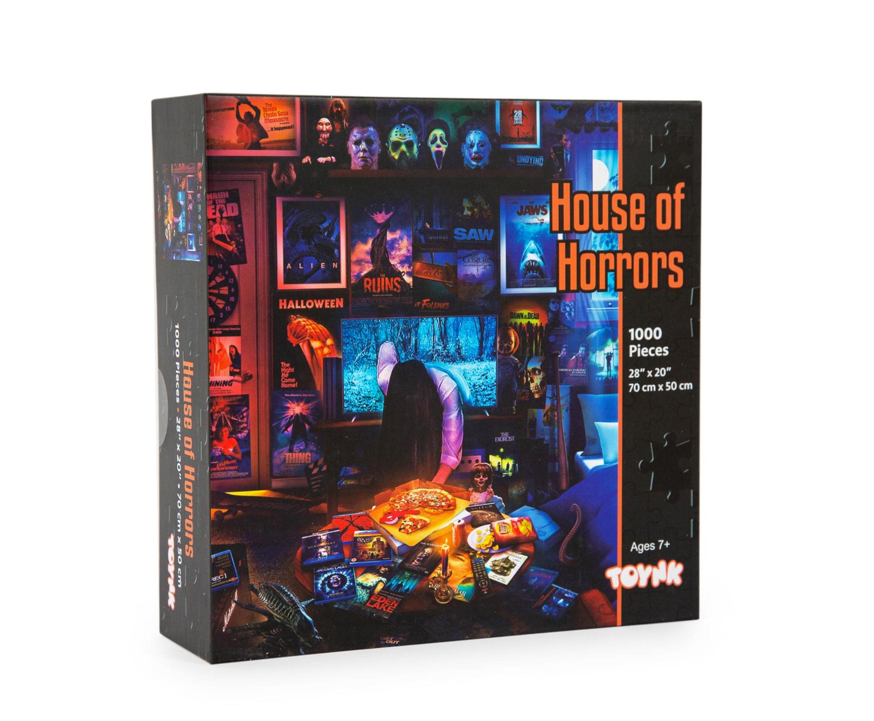 House of Horrors and Scary Movies 1000 Piece Jigsaw Puzzle By Rachid Lotf