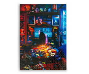 House of Horrors and Scary Movies 1000 Piece Jigsaw Puzzle By Rachid Lotf