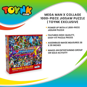 Mega Man Collage 1000 Piece Jigsaw Puzzle