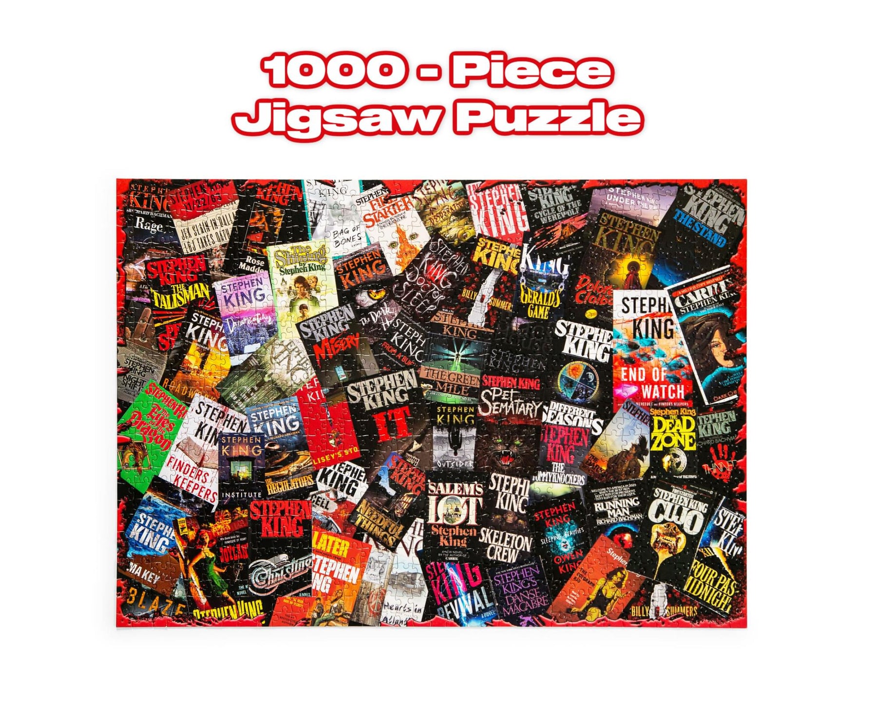 King of Horror Collage Stephen King Inspired 1000 Piece Jigsaw Puzzle