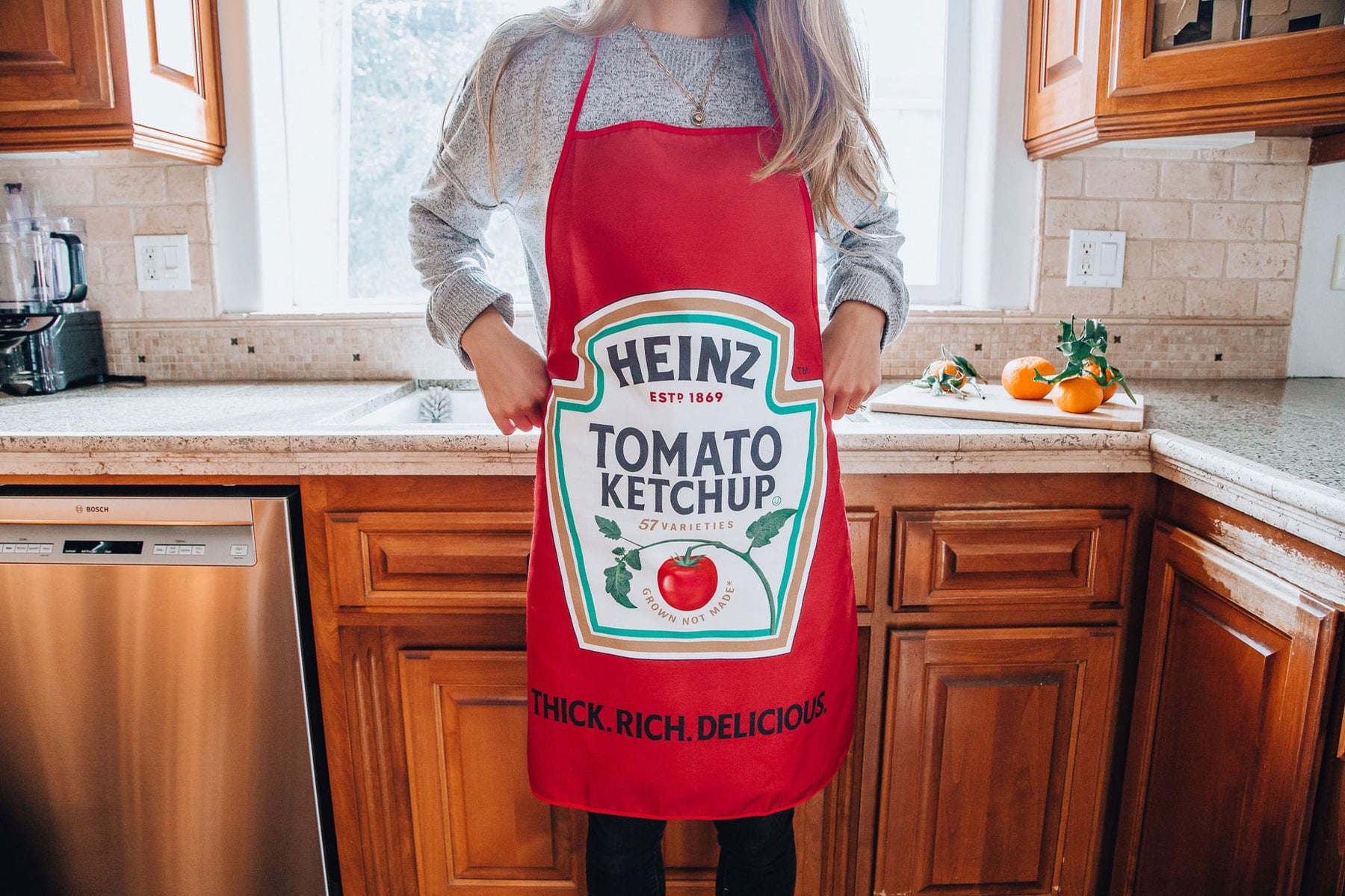Heinz Tomato Ketchup Cooking Apron | One Size Fits Most Adults
