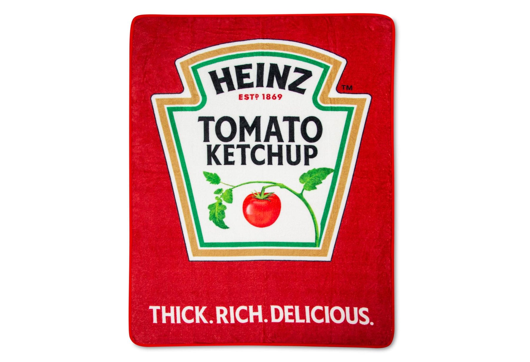 Heinz Ketchup Logo Fleece Throw Blanket | 45 x 60 Inches