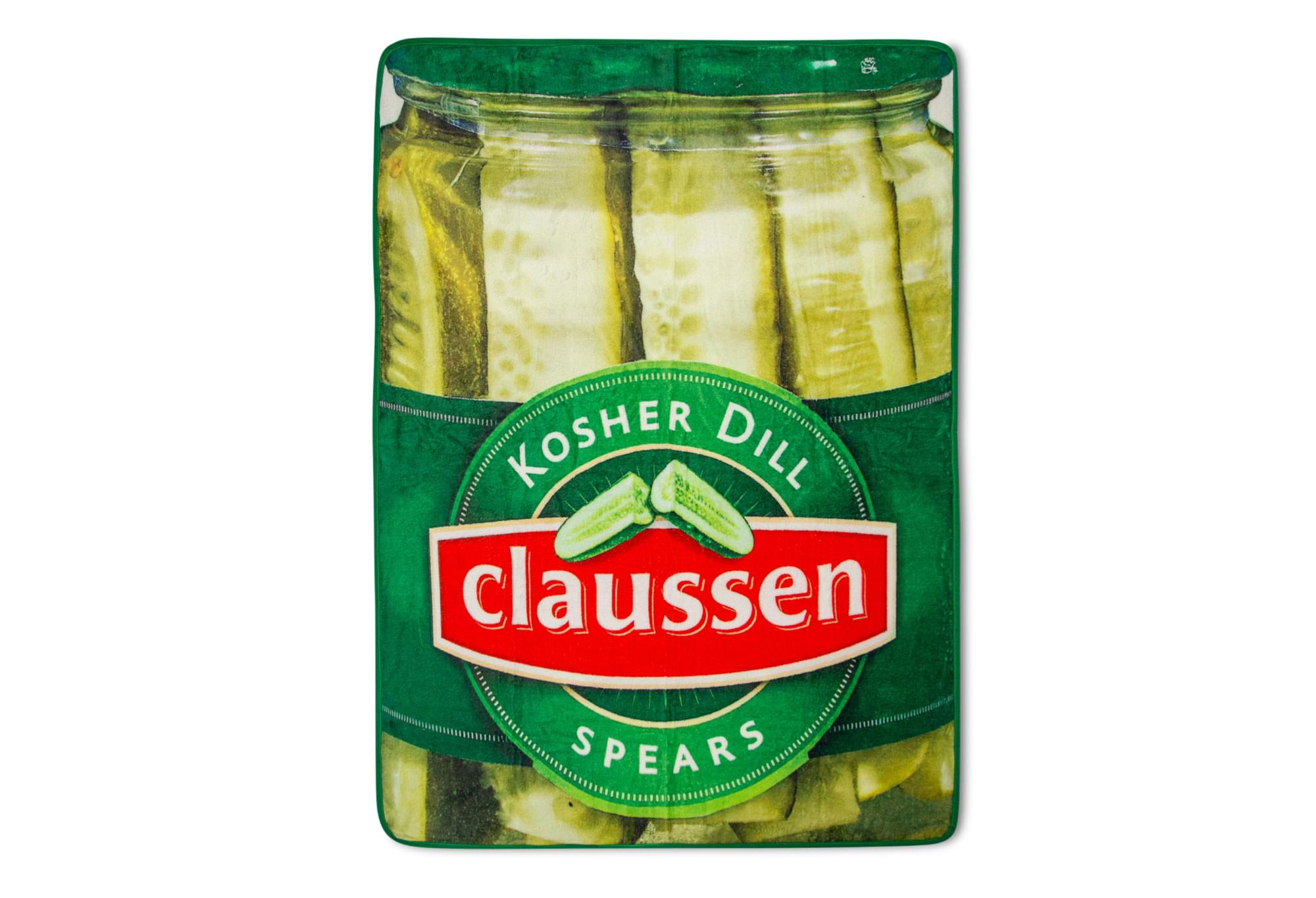 Claussen Kosher Dill Pickles Fleece Throw Blanket | 45 x 60 Inches