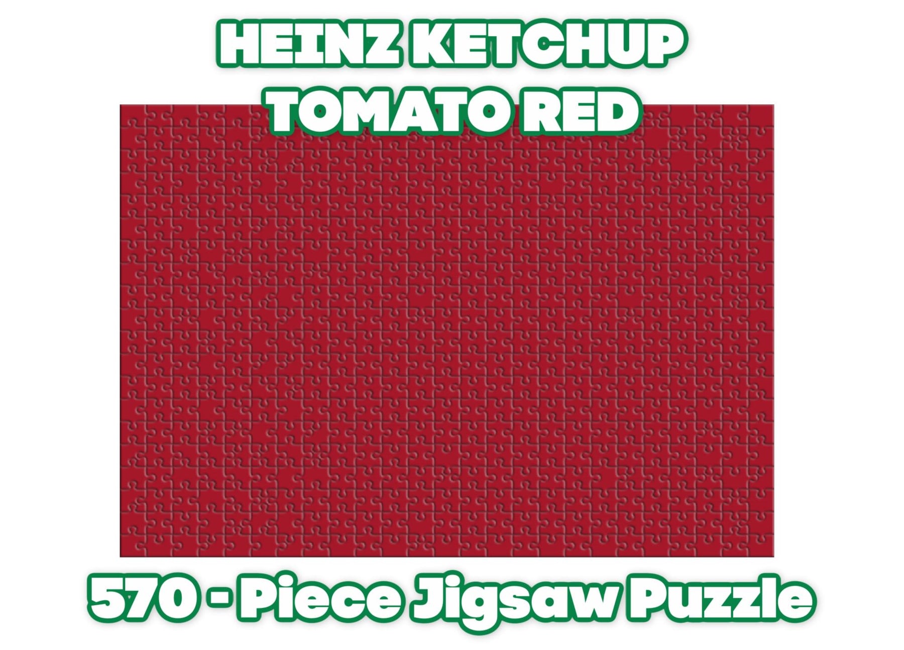 Heinz Ketchup All-Red Food Puzzle For Adults And Kids | 570 Piece Jigsaw Puzzle