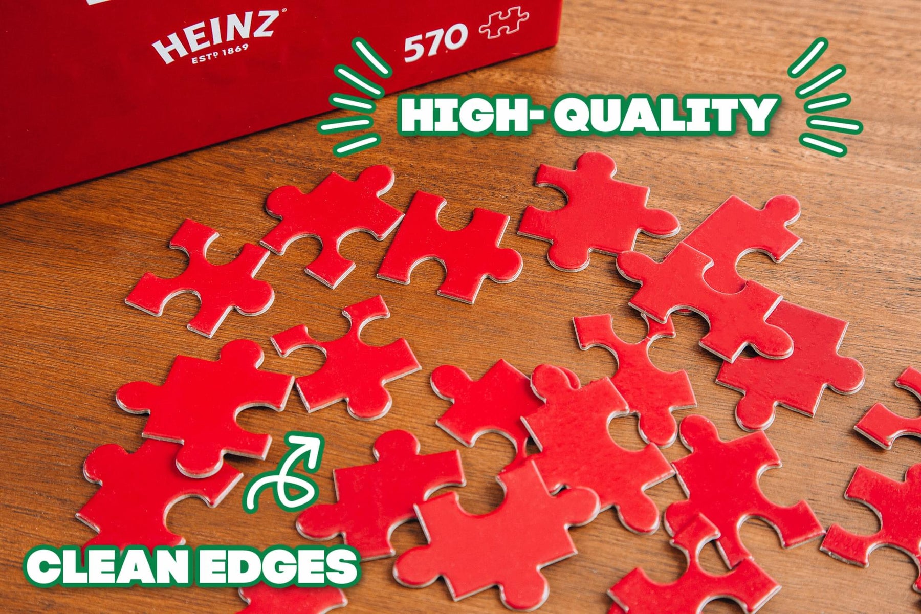 Heinz Ketchup All-Red Food Puzzle For Adults And Kids | 570 Piece Jigsaw Puzzle
