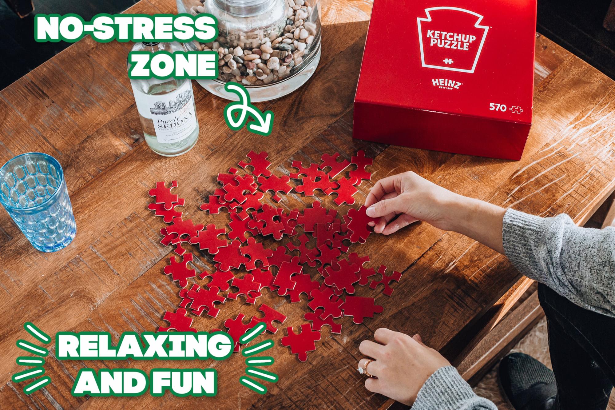 Heinz Ketchup All-Red Food Puzzle For Adults And Kids | 570 Piece Jigsaw Puzzle